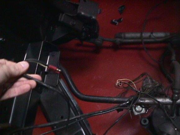 Wiring harness for inboard high beams